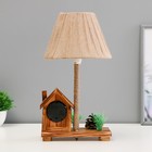 Настольная лампа с часами «Дом» Е14 15 Вт 19×18×35 см - Фото 5