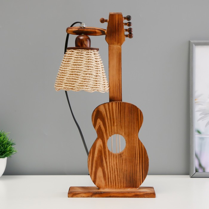 Настольная лампа "Гитара" Е12 10х20х38 см - фото 1909554948