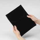 Органайзер для хранения украшений скручивающийся «Клатч», цвет чёрный, 18×24 см - фото 9299112