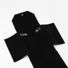Органайзер для хранения украшений скручивающийся «Клатч», цвет чёрный, 18×24 см - фото 9299114