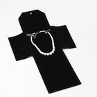 Органайзер для хранения украшений скручивающийся «Клатч», цвет чёрный, 18×24 см - фото 9299117