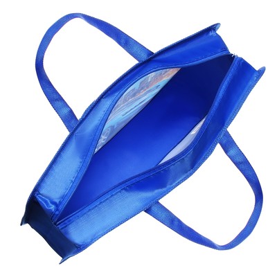 Папка с ручками пластиковая А4 Calligrata «Машина синяя», 32.2×25.6×7 см