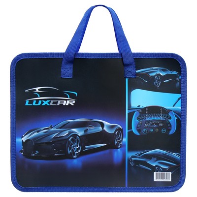 Папка с ручками пластиковая А4 Calligrata «Машина», 32.2×25.6×7 см