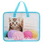 Папка с ручками пластиковая А4 Calligrata «Котёнок», 32.2×25.6×7 см - Фото 3