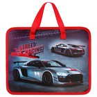 Папка с ручками пластиковая А4 Calligrata «Машина серая», 32.2×25.6×7 см - Фото 3