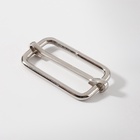 Пряжка регулирующая, вн. ширина=32 мм, s=3 мм, 5 шт., цвет серебряный - Фото 3