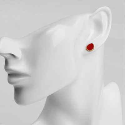 Серьги пусеты в коробке QF «Адель», 36 пар, цвет МИКС в золоте