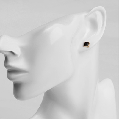 Серьги пусеты в коробке QF «Адель», 36 пар, цвет МИКС в золоте