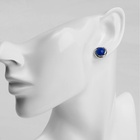 Серьги пусеты в коробке QF «Натурель», 36 пар, цвет МИКС в чернёном серебре - Фото 6