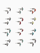 Серьги пусеты в коробке QF «Натурель», 36 пар, цвет МИКС в чернёном серебре - Фото 3