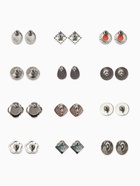 Серьги пусеты в коробке QF «Натурель», 36 пар, цвет МИКС в чернёном серебре - Фото 4