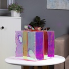 Светодиодная фигура «Подарок» 25 × 25 × 25 см, пластик, 220 В, свечение белое - фото 9335359