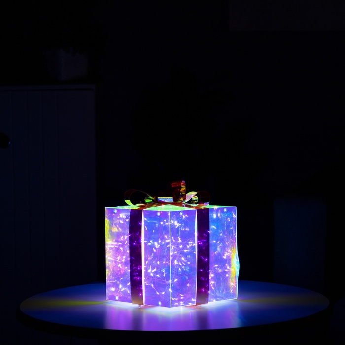 Фигура светодиодная SHINE "Подарок" 16 см, 220V, БЕЛЫЙ