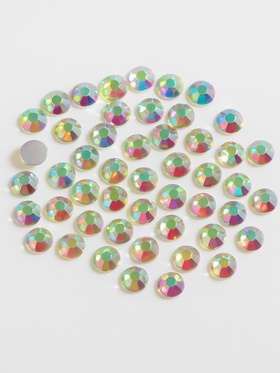 Стразы «Усечённый конус», с голографией, стеклянные, d=1.8 мм, 100 шт., цвет серебряный (комплект 3 шт)