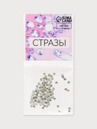 Стразы «Усечённый конус», с голографией, стеклянные, d=1.8 мм, 100 шт., цвет серебряный - Фото 4