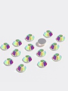 Стразы «Усечённый конус», с голографией, стеклянные, d=3.2 мм, 100 шт., цвет серебряный - Фото 3