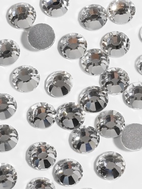 Стразы «Усечённый конус», стеклянные, d=4.8 мм, 100 шт., цвет серебряный (комплект 2 шт)
