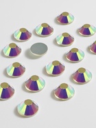 Стразы «Усечённый конус», с голографией, стеклянные, d=4.8 мм, 100 шт., цвет серебряный - Фото 3