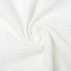 Плед с бахромой «Этель» Waffle, 130×180 см, молочный - Фото 3