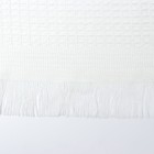 Плед с бахромой «Этель» Waffle, 130×180 см, молочный - Фото 4