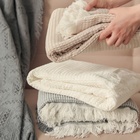 Плед с бахромой «Этель» Cotton, 130×180 см, молочный - Фото 7