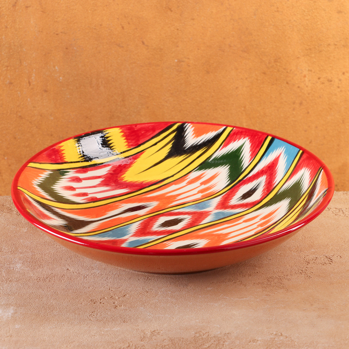 Ляган узбекский Риштанская Керамика «Атлас», d=33 см, разноцветный - Фото 1