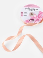 Лента атласная, 20 мм, 91±1 м, цвет розовое золото №146 - Фото 2