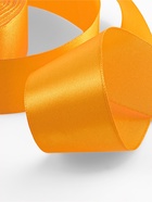 Лента атласная, 40 мм, 23±1 м, жёлто-оранжевая №17 - Фото 4
