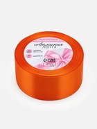 Лента атласная, 40 мм, 23±1 м, оранжевая №164 - Фото 5