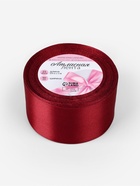 Лента атласная, 50 мм, 23±1 м, бордовая №48 - Фото 5