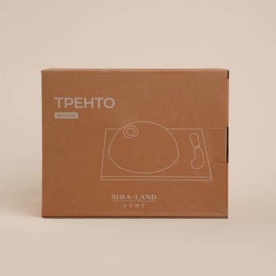 Маслёнка SL Home «Тренто», 22×17.5 см, на деревянной подставке, с ножом для масла, фарфор, белая