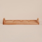 Банки для сыпучих SL Home «Тренто», набор 4 шт., на деревянной подставке, фарфор, белые - Фото 4