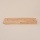 Банки для сыпучих SL Home «Тренто», 150 мл, набор 3 шт., с ложками, на деревянной подставке, фарфор, белые - Фото 4