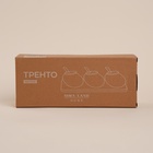 Банки для сыпучих SL Home «Тренто», 150 мл, набор 3 шт., с ложками, на деревянной подставке, фарфор, белые - Фото 6