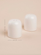 Набор для специй и соусов SL Home «Тренто», 5 предметов, соусник 300 мл, солонка/перечница 60 мл, на деревянной подставке, фарфор, белый - Фото 3