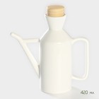 Ёмкости для соусов фарфоровые на подставке из бамбука BellaTenero, 3 предмета: 2 соусника 420 мл, подставка 17×7.2 см, белая - Фото 4