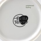 Ёмкости для соусов фарфоровые на подставке из бамбука BellaTenero, 3 предмета: 2 соусника 420 мл, подставка 17×7,2×17 см, цвет белый - фото 9376380