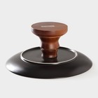 Блюдо фарфоровое для подачи Magistro «Галактика», 27×12.5 см, чёрный - Фото 4