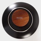 Блюдо фарфоровое для подачи Magistro «Галактика», 27×12,5 см, цвет чёрный - фото 4427764