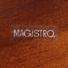 Блюдо фарфоровое для подачи Magistro «Галактика», 27×12,5 см, цвет чёрный - Фото 6
