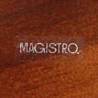 Блюдо фарфоровое для подачи Magistro «Галактика», 27×12.5 см, чёрный - Фото 6