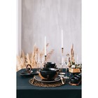 Миска на подставке из бамбука Magistro «Галактика», 1.2 л, 18×18×8.5 см, фарфор, чёрная - Фото 11