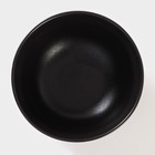 Миска на подставке из бамбука Magistro «Галактика», 1.2 л, 18×18×8.5 см, фарфор, чёрная - Фото 4