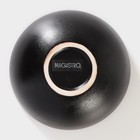 Миска на подставке из бамбука Magistro «Галактика», 1.2 л, 18×18×8.5 см, фарфор, чёрная - Фото 6