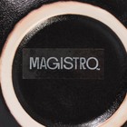Миска фарфоровая на подставке из бамбука Magistro «Галактика», 1,2 л, 18×18×8,5 см, цвет чёрный - Фото 8