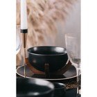 Миска на подставке из бамбука Magistro «Галактика», 1.2 л, 18×18×8.5 см, фарфор, чёрная - Фото 10