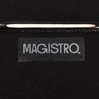 Блюдо фарфоровое для подачи с бамбуковой ручкой Magistro «Галактика», 29×12×2,2 см, цвет чёрный - Фото 5