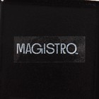 Блюдо фарфоровое для подачи с бамбуковой ручкой Magistro «Галактика», 30×20,5×2,3 см, цвет чёрный - Фото 5