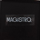 Блюдо фарфоровое для подачи с бамбуковой ручкой Magistro «Галактика», 30×20.5×2.3 см, чёрное - Фото 5