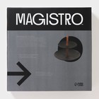Блюдо фарфоровое 2-х ярусное Magistro «Галактика», 19/27×22 см, цвет чёрный - Фото 6